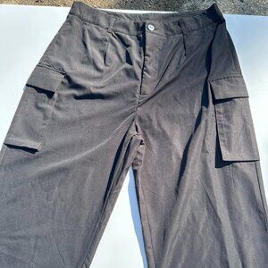 Shein Black Cargo Pants – Stylish & Relaxed Fit, Size XL